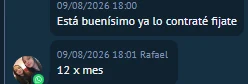 Opinión real de un cliente de StellaTV por WhatsApp